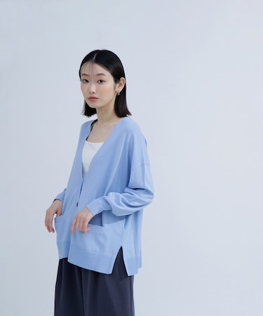 ベーシックカーディガン Vネックニット