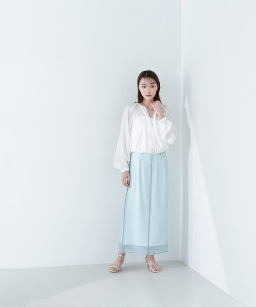 シアーレイヤードナロースカート