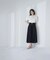 トレンチディテールフレアスカート