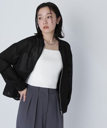メッシュブルゾン