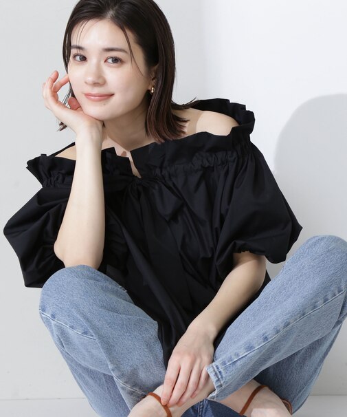 2wayリボンボウブラウス