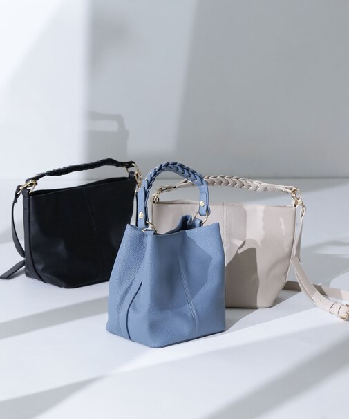 3wayメッシュハンドルショルダーバッグ