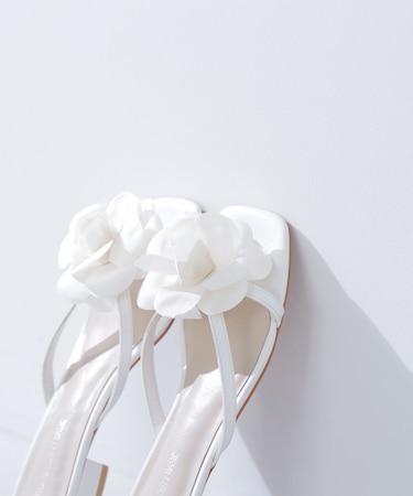 フラワーコサージュサンダル