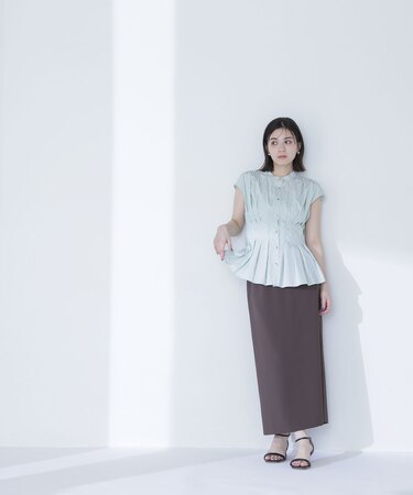 ナローリボンストレートスカート