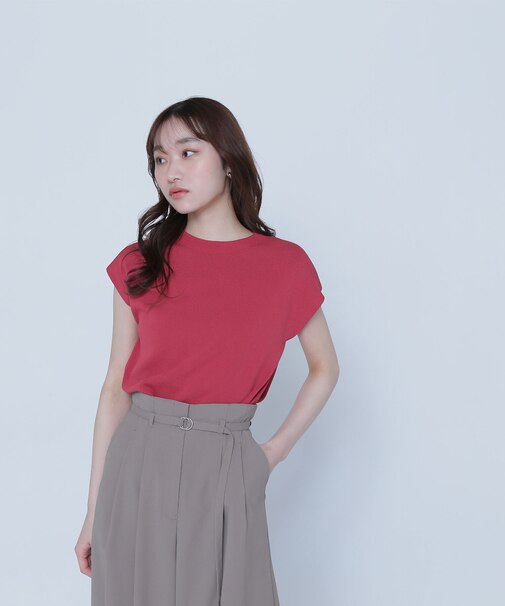 総針ベーシックシリーズ モックネックニット