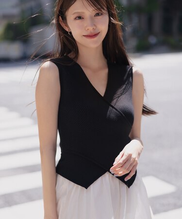 カシュクールドッキングワンピース