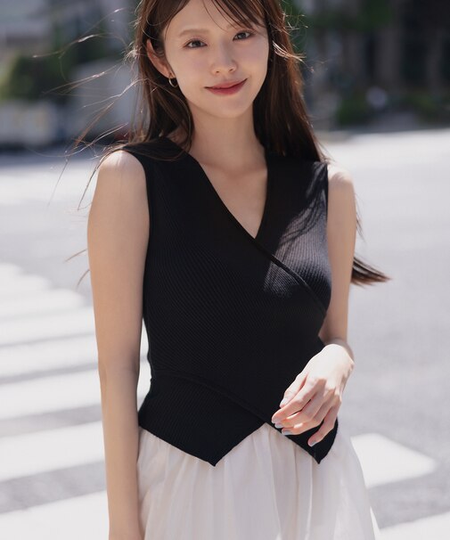 カシュクールドッキングワンピース