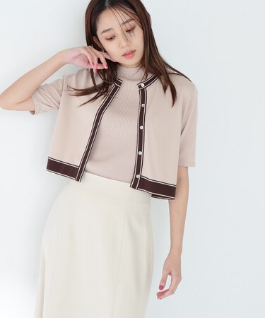 ボトルネックバイカラーアンサンブル