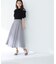 ベルテッドフレアスカート