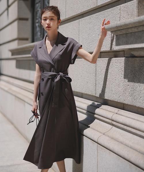 NATURAL BEAUTY BASIC ベルテッドトレンチワンピース ベルテッドトレンチワンピース｜ナチュラルビューティーベーシックの