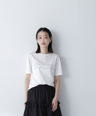 レタリングロゴTシャツ