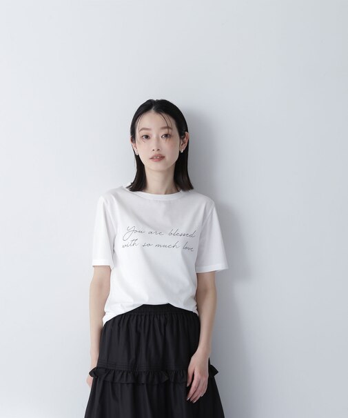 レタリングロゴTシャツ