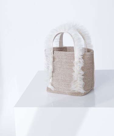 PPフリフリハンドルトートバッグ