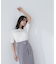 透かしケーブルニット