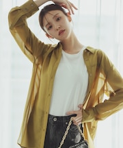 メタルプレートノースリーブカットソー