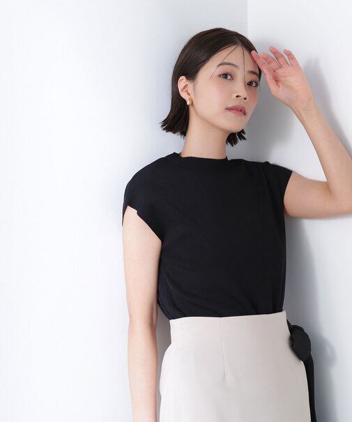 総針ベーシックシリーズ モックネックニット