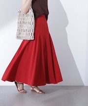 切替フレアマキシスカート