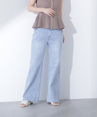 デニムフレアパンツ