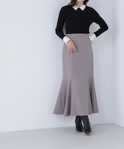 ヘム切替マーメイドスカート