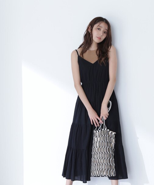 ティアードキャミワンピース