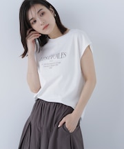 フレンチスリーブロゴTシャツ