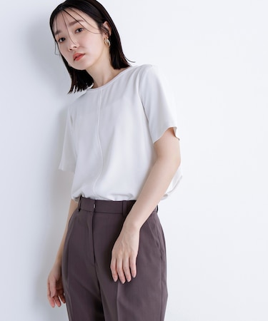 シフォンラインTブラウス