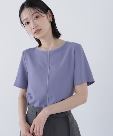 シフォンラインTブラウス