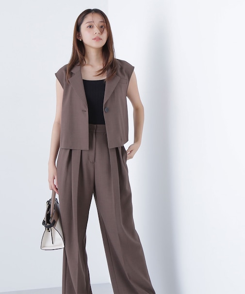 クロップドジレセットアップ