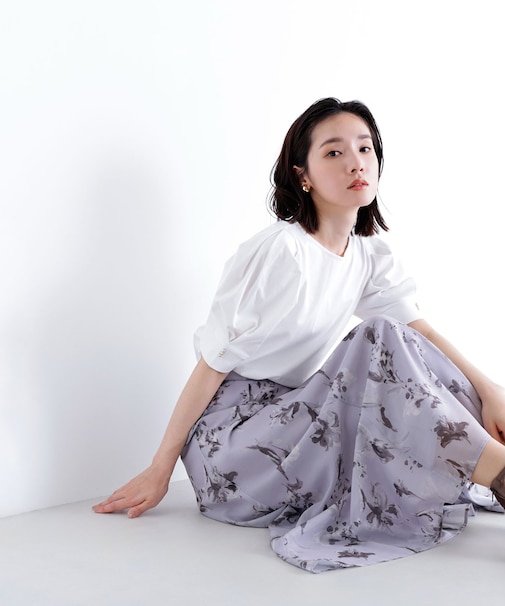 パフスリーブカットソー