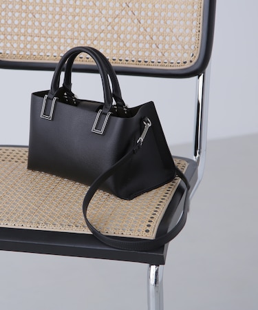 スクエアメタルトートバッグ