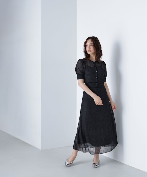 レースニットスカート