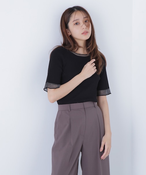 シアー切替リブニット