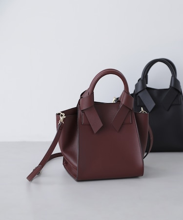 リボンハンドルトートバッグ