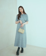ショートボレロセットニットワンピース