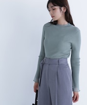 “さりげな”シアースリーブニット