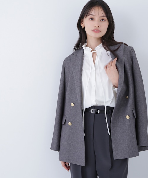 ダブルブレストボクシージャケット｜ナチュラルビューティーベーシック