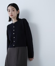 ハートボタンニットジャケット
