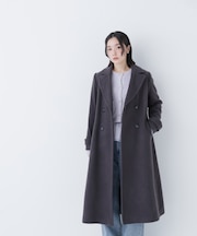 ビッグカラーダブルチェスターコート