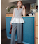 コンパクトベスト セットアップ ワイドストレートパンツ