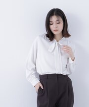 リボンボウタイブラウス