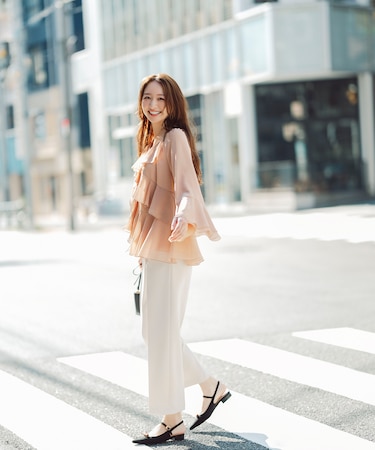 スリムストレートパンツ