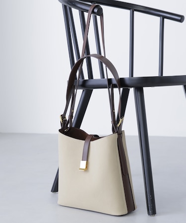 スウェードコンビワンショルダーバッグ