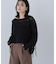 透かし編みリボンスリーブニット