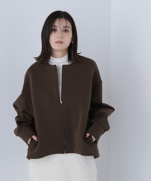 春☆未使用品⭐︎Nナチュラルビューティーベーシック　ノーカラーダンボールブルゾン 楽天市場】【SALE／50%OFF】ノーカラーダンボールブルゾン《S