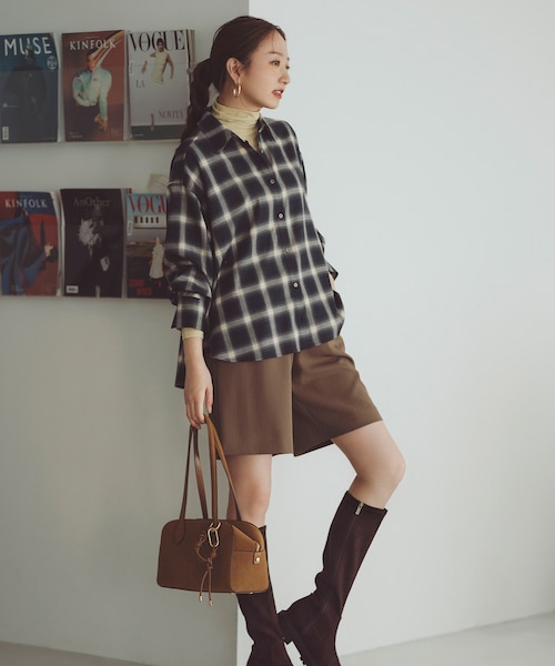 epa＊ハイウエストショートパンツBLK highwaist shortpants[BLK] - ëpa