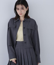 ステンカラーシャツブルゾン