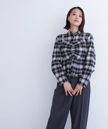 ビスチェセットチェックシャツ