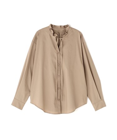 フリルネックスキッパーブラウス