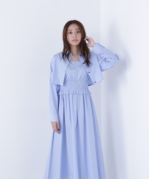 新品未使用 annuke ストライプレイヤードワンピース ànuke online store（アンヌーク） / Stripe Layered