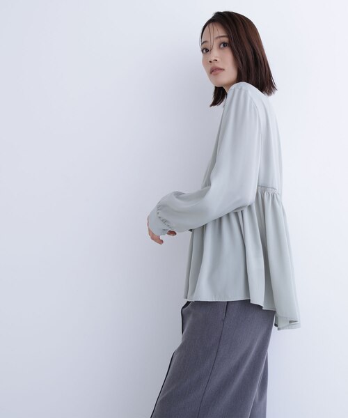 くまさん様 サテンペプラムブラウス